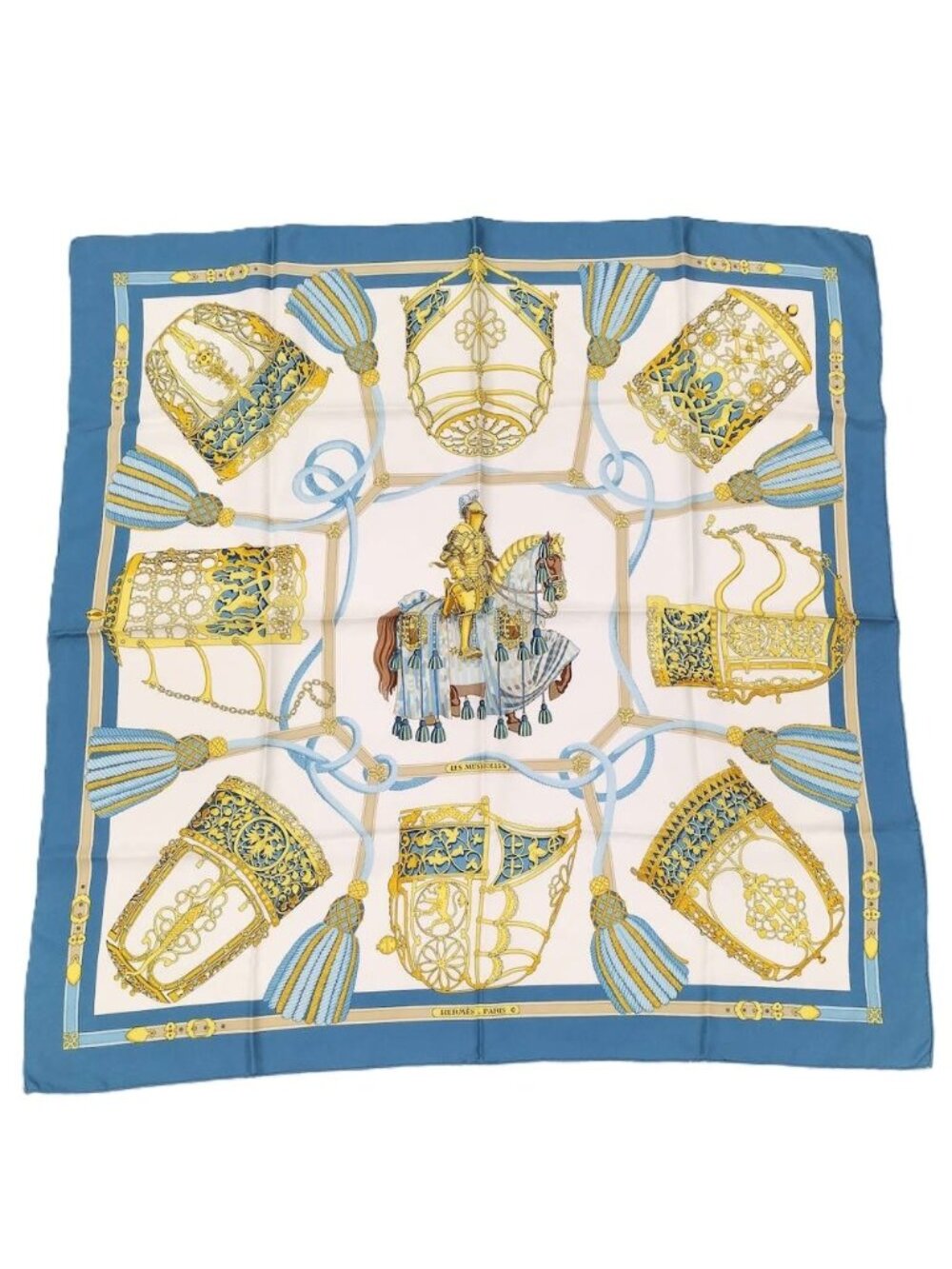 Hermes Carre 90 les Muserolles Scarf